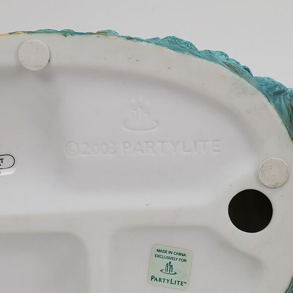 2003 Plymouth Lighthouse Retired Tea Light Ceramic Candle Holder Nautical - Picture 8 of 12